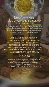 Ritual bajo costo LLUVIA DE DINERO - Imagen 2